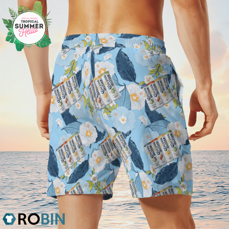 Corona Hard Seltzer Hawaiian Shirts Beach Short