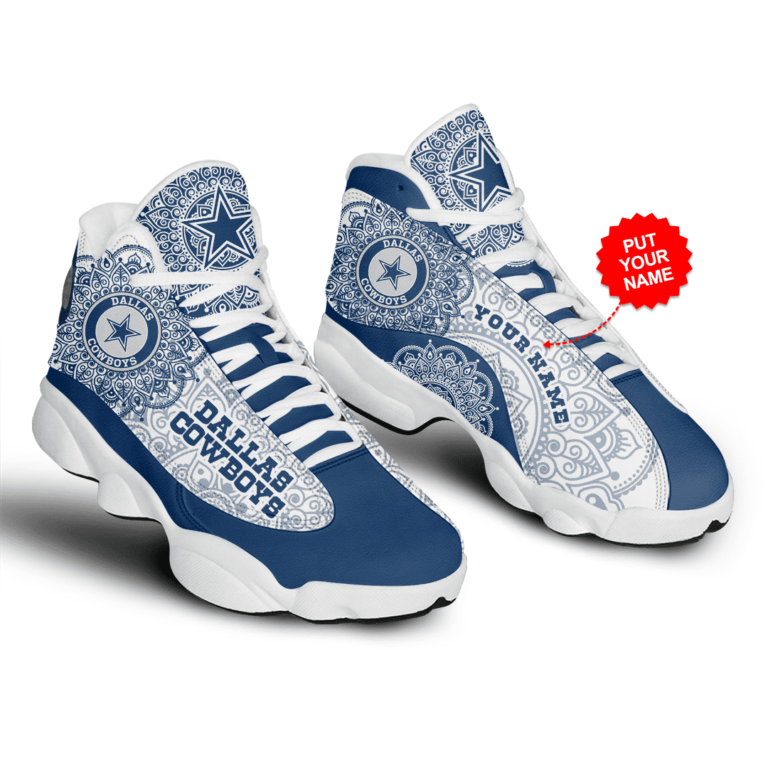 Custom Dallas Cowboys Team Jordan 13 Shoes