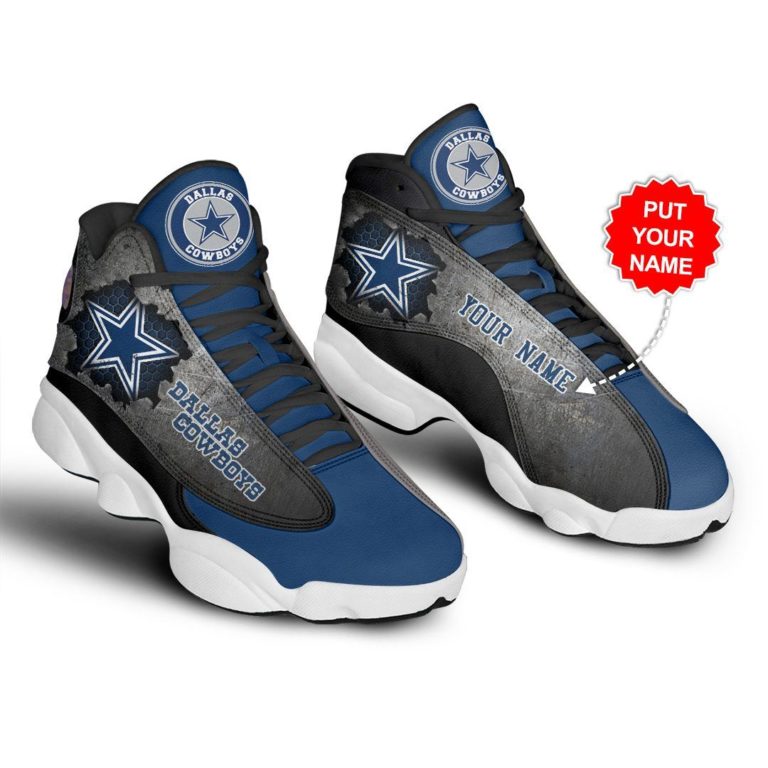 Customized Dallas Cowboys Air Jordan 13 Shoes
