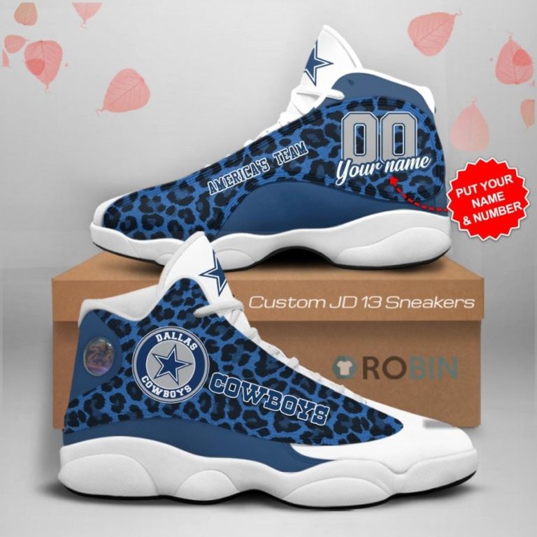 Dallas Cowboys Custom Jordan 13 Shoes