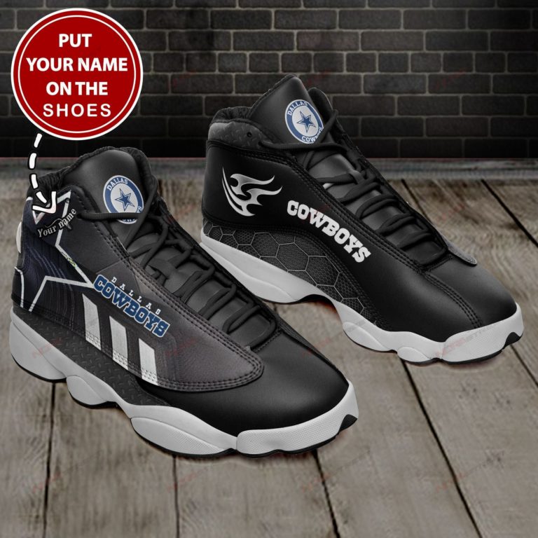 Dallas Cowboys Football Personalized Air Jordan 13 Shoes
