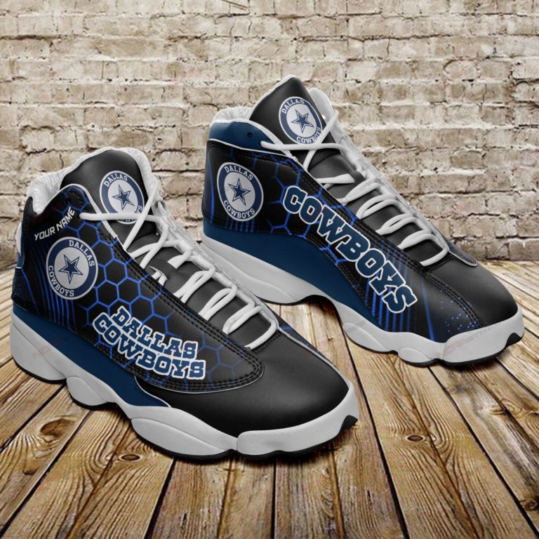 Dallas Cowboys Personalized Air JD13 Sneakers
