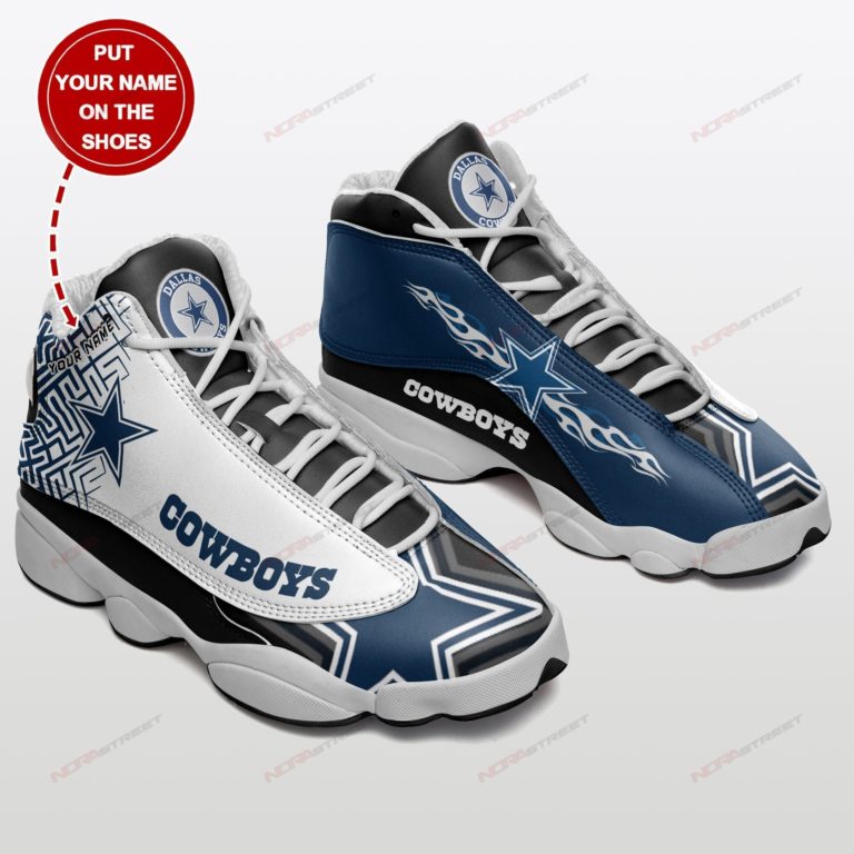 Dallas Cowboys Personalized Air Jordan 13 Shoes