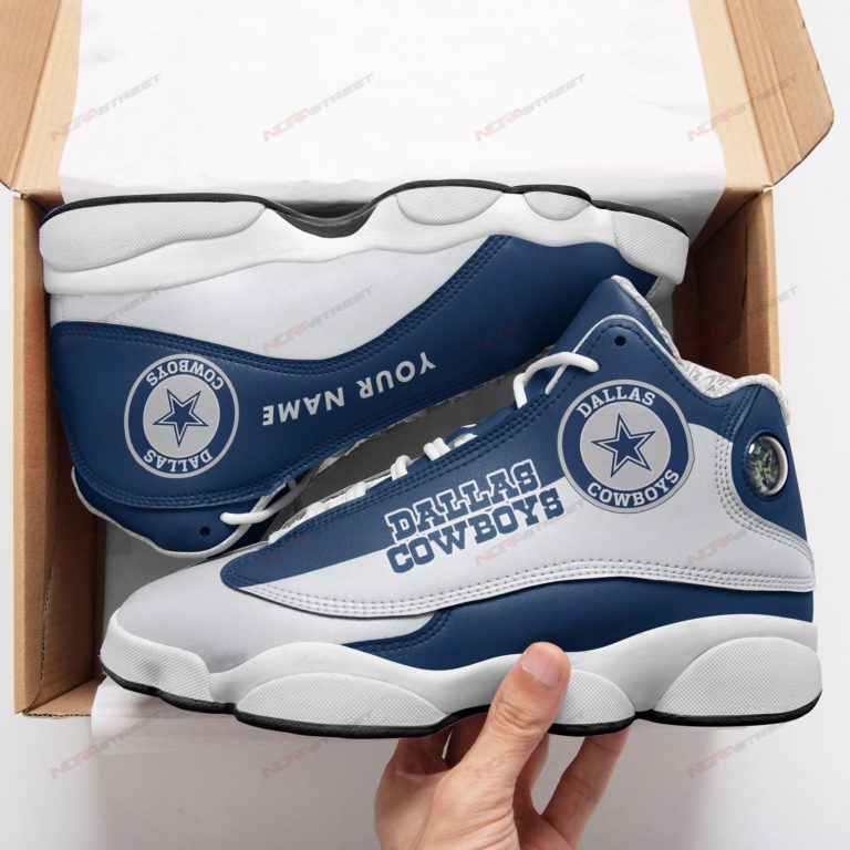 Dallas Cowboys Personalized Air Jordan 13 Sneakers