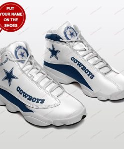 Dallas Cowboys Personalized Football Air JD13 Sneakers