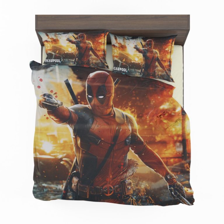 Deadpool Artwork Super Hero Bedding Set