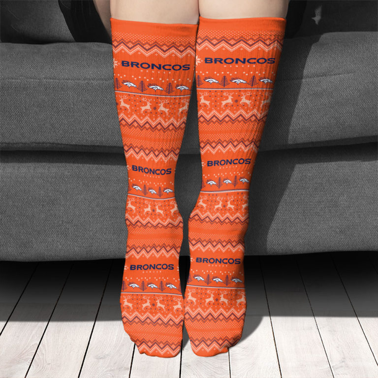 Denver Broncos Football Socks