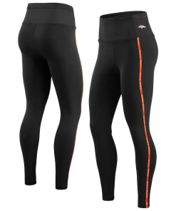 Denver Broncos High Waisted Black Leggings