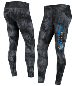 Detroit Lions Burst Tie Dye Leggings