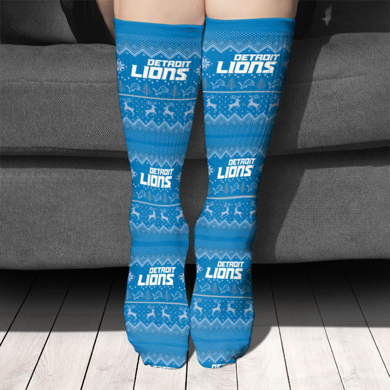 Detroit Lions Football Socks