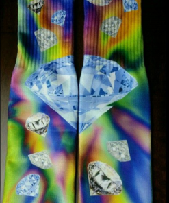 Diamond Tie Dye Socks