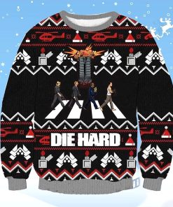 Die Hard Aber Road Ugly Christmas Sweater