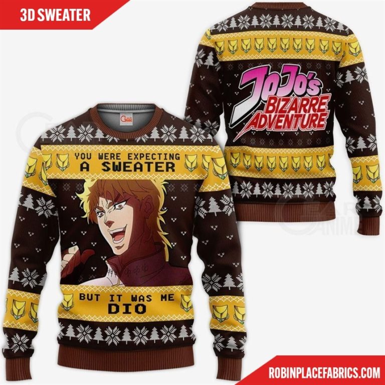 Dio Brando Ugly Christmas Sweater JoJo’s Bizarre Adventure Xmas
