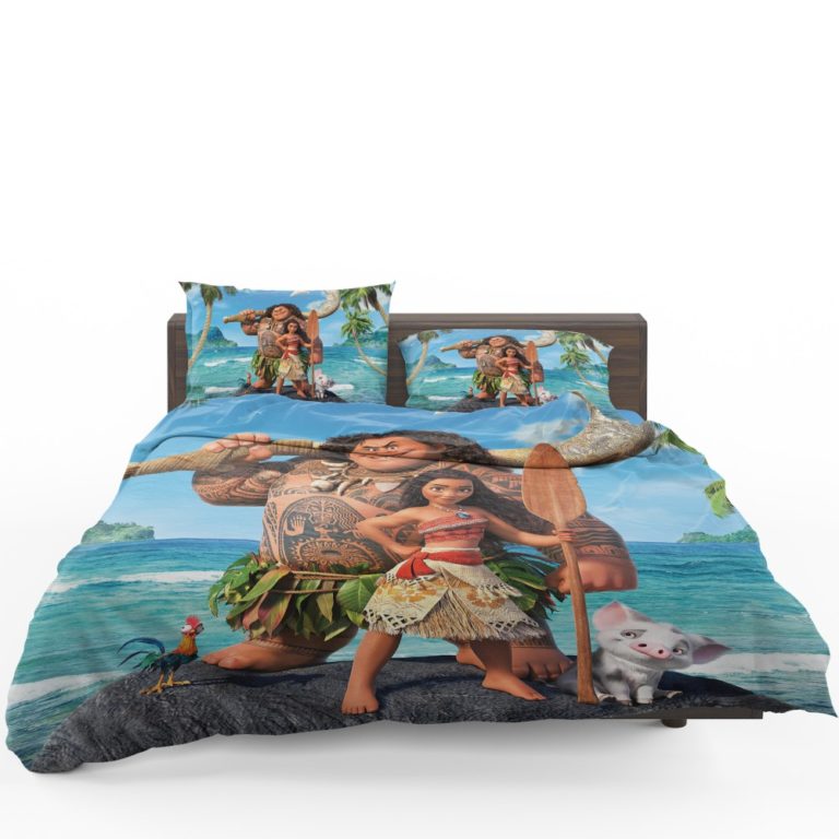 Disney Moana Princess and Maui Movie Theme Comforter Set