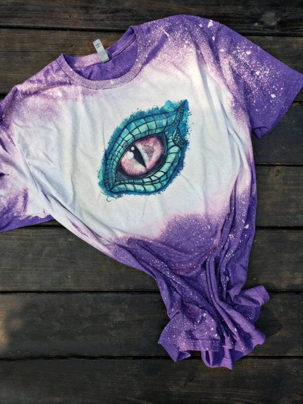 Dragon Halloween Fantasy Bleached T-Shirt
