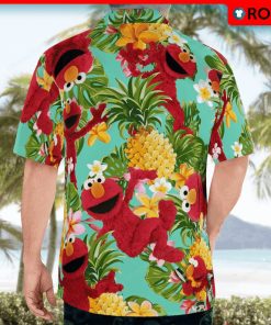 Elmo Hawaiian Shirt, Short Sleeve Button Shirt