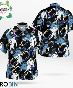 Football Hawaiian Shirts, Casual Button Down Short Sleeve Shirt