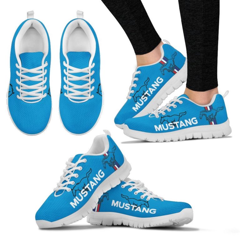 Ford Mustang Breathable Running Shoes Grabber Blue
