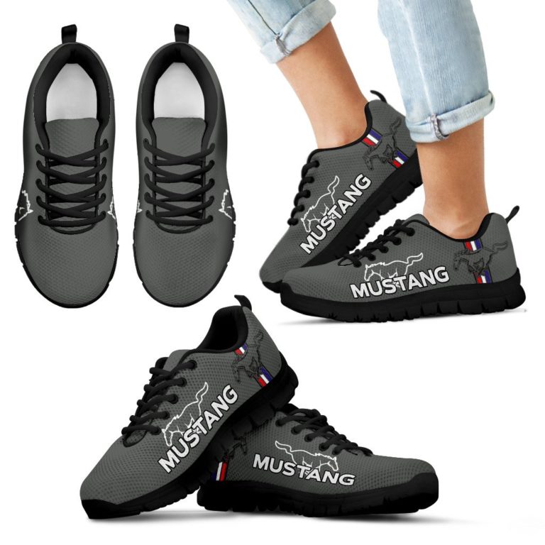 Ford Mustang Breathable Sport Shoes Gray