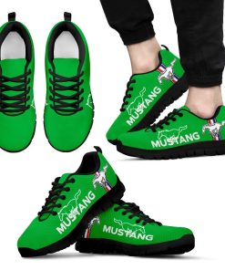 Ford Mustang Breathable Running Shoes Green Ford Mustang Breathable Running Shoes Green