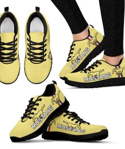 Ford Mustang Breathable Running Shoes Light Yelow