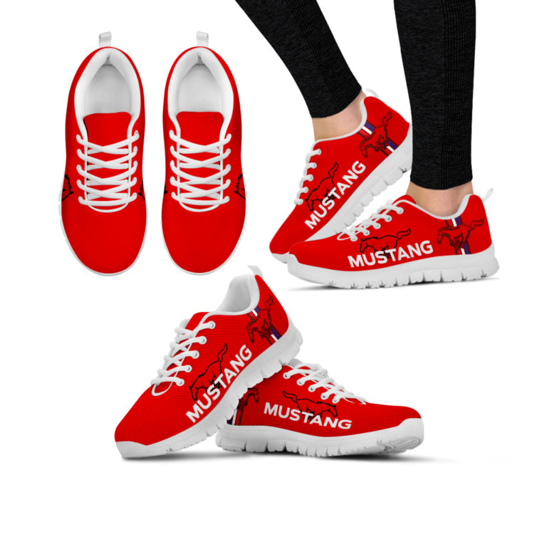 Ford Mustang Breathable Sport Shoes Red
