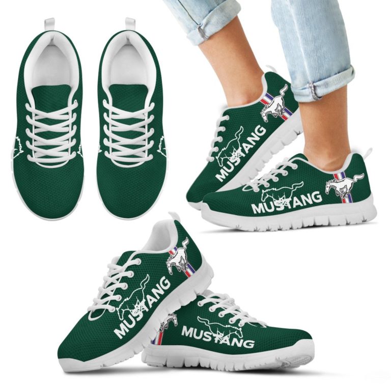 Ford Mustang Breathable Sport Shoes – Sneakers Highland Green