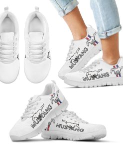Ford Mustang Breathable Running Shoes White Ford Mustang Breathable Running Shoes White