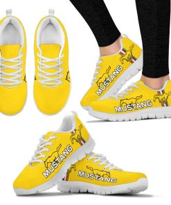 Ford Mustang Breathable Running Shoes Yellow Ford Mustang Breathable Running Shoes Yellow