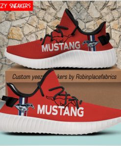 Ford Mustang Yeezy Boost White Sneakers