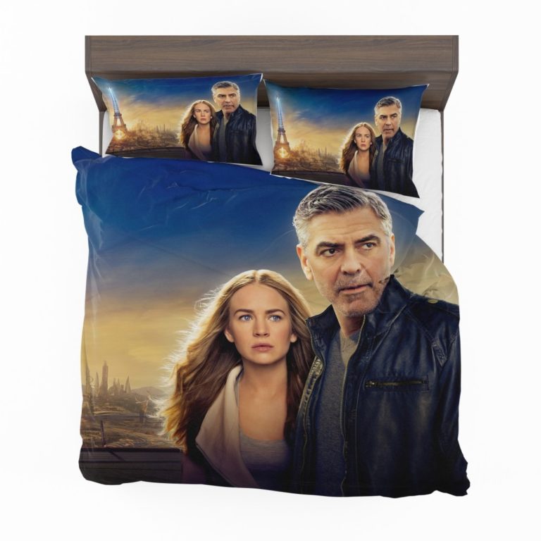George Clooney and Brittany Robertson in Tomorrowland Movie Duvet cover and Pillow Case