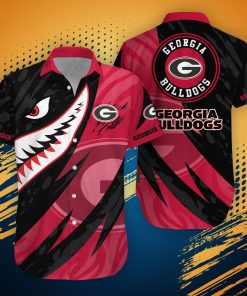 Georgia Bulldogs Shirt Hawaiian Shirt Shark Summer Hawaiian Style
