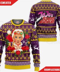 Giorno Giovanna Ugly Christmas Sweater JoJo’s Anime Xmas Hoodie