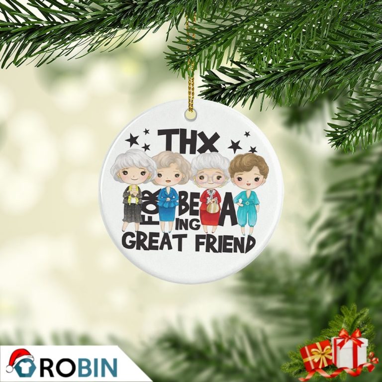 Golden Girls Christmas Ornament Bea Arthur Thx For Being A Great Friend
