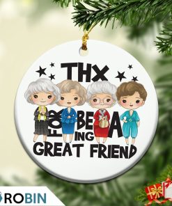 Golden Girls Christmas Ornament Bea Arthur Thx For Being A Great Friend