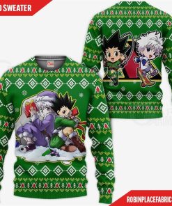 Gon & Killua HxH Ugly Christmas Sweater Hunter X Hunter Anime Xmas Gon & Killua HxH Ugly Christmas Sweater Hunter X Hunter Anime Xmas