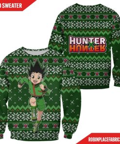 Gon Ugly Christmas Sweater Hunter X Hunter Anime Custom Xmas Clothes Gon Ugly Christmas Sweater Hunter X Hunter Anime Custom Xmas Clothes