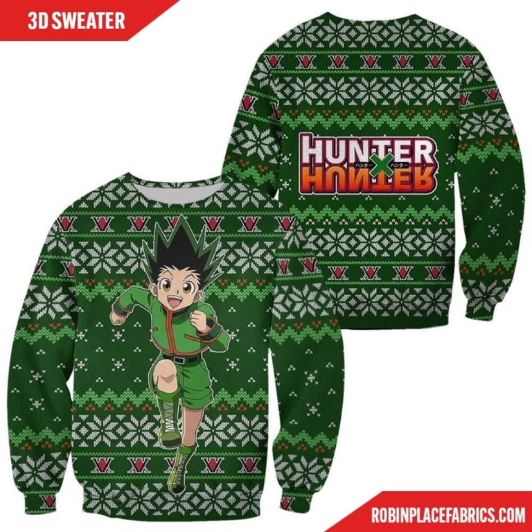 Gon Ugly Christmas Sweater Hunter X Hunter Anime Custom Xmas Clothes
