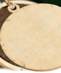 Green Bay Packers Mascot 2 Layered Wood Christmas Ornament