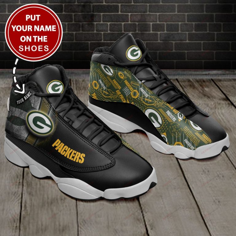 Green Bay Packers Personalized Air JD13 Custom Sneakers