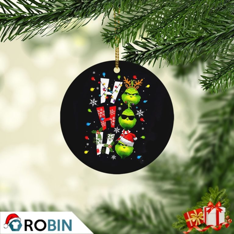 Grinch Ho Ho Ho Merry Christmas 2021 Ornament