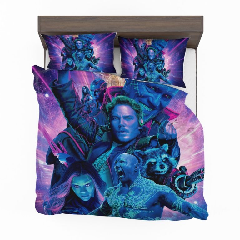 Guardians of the Galaxy Vol 2 Movie Chris Pratt Dave Bautista Drax The Destroyer Gamora Bedding Set