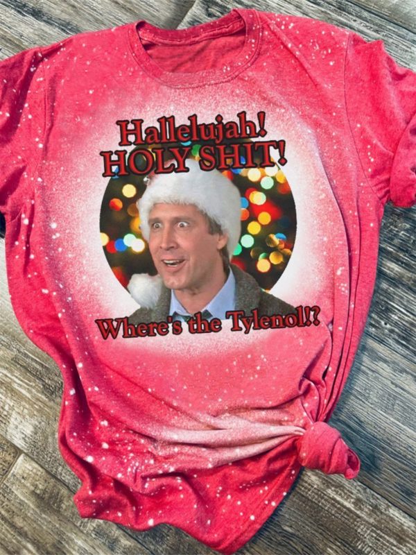 Hallelujah! Holy Shit! Where’s The Tylenol Bleached T-Shirt