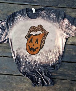 Halloween Themed Rolling Stones Bleached T-Shirt