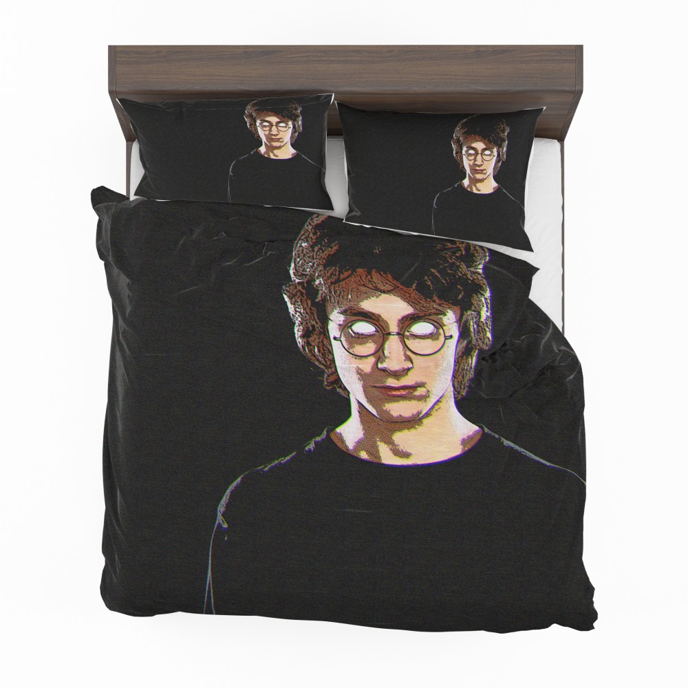 Harry Potter Movie Glitch Art Bedding Set - RobinPlaceFabrics