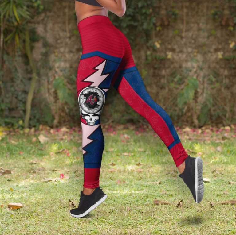 High Waist Leggings Atlanta Braves Grateful Dead