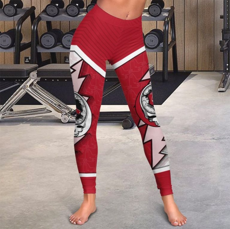 High Waist Leggings Boston Red Sox Grateful Dead