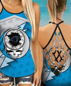 High Waist Leggings Carolina Panthers Grateful Dead High Waist Leggings Carolina Panthers Grateful Dead