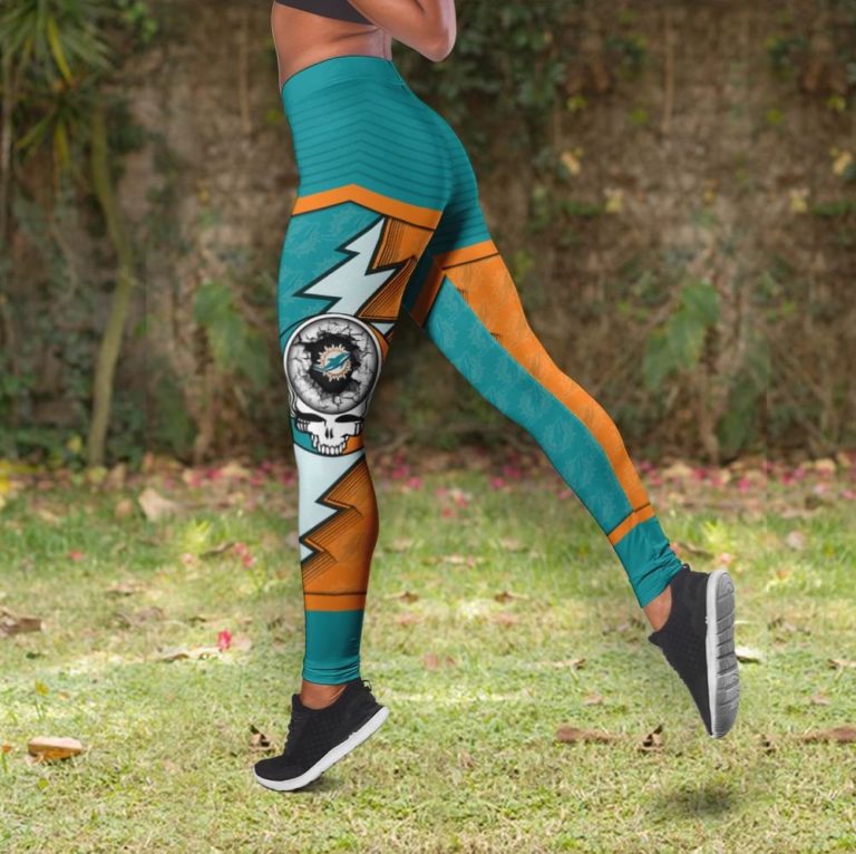 High Waist Leggings Miami Dolphins Grateful Dead