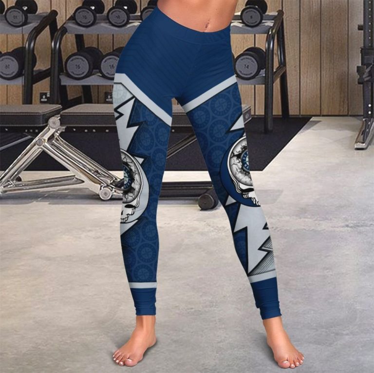 High Waist Leggings Seattle Mariners Grateful Dead